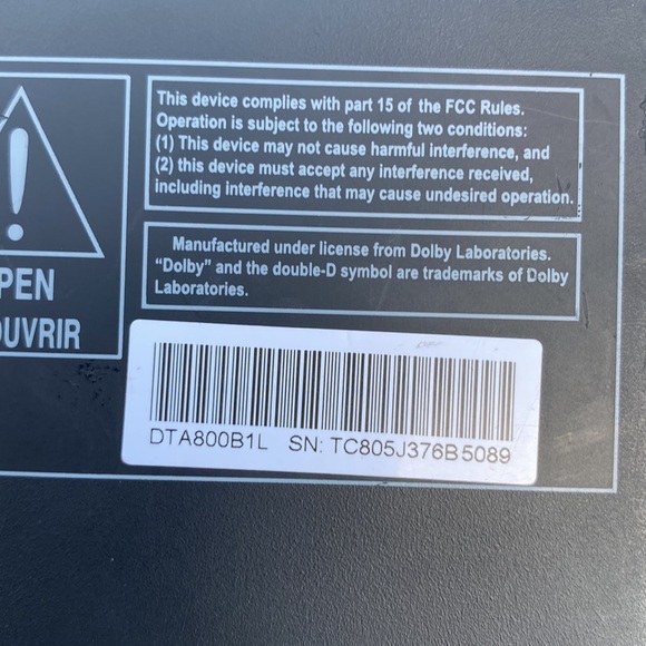 RCA HD DTV Digital to Analog TV Converter Box DTA800B1L NO REMOTE - Picture 5 of 5